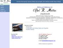 Tablet Screenshot of abelmattosengraver.com
